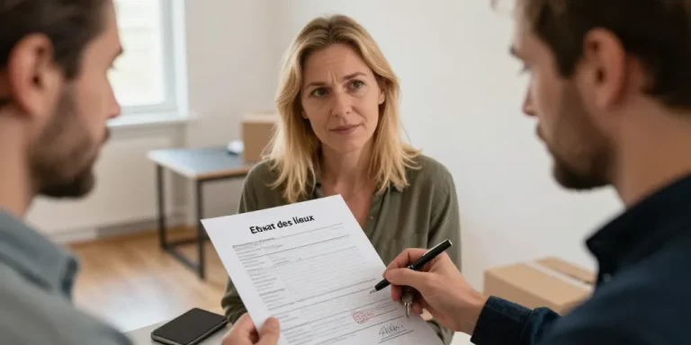 etat des lieux entrée et sortie sur le meme document