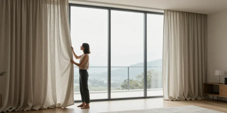 comment habiller une grande baie vitrée