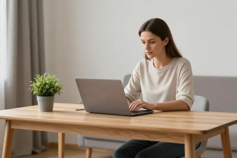 créer un coin bureau dans le salon