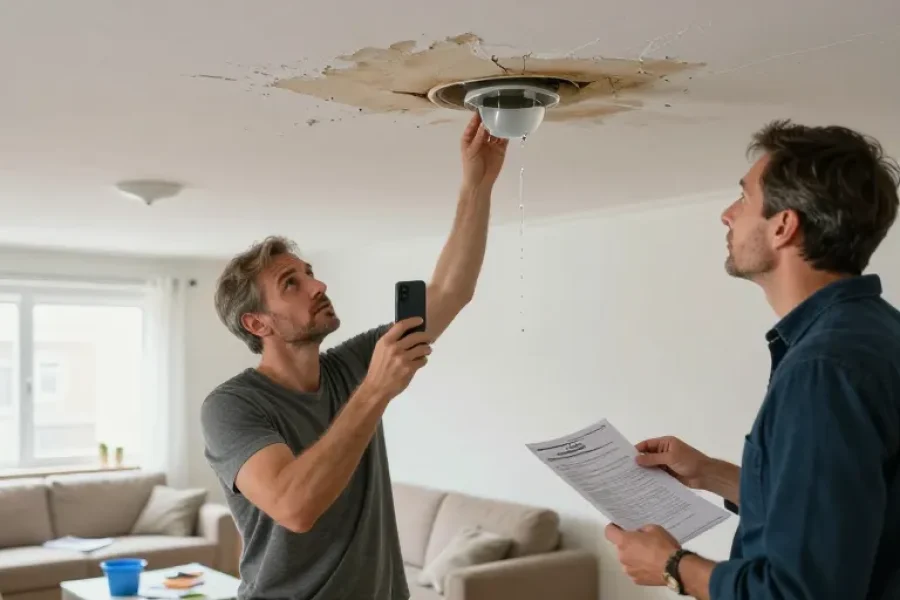 dégâts des eaux plafond locataire ou propriétaire